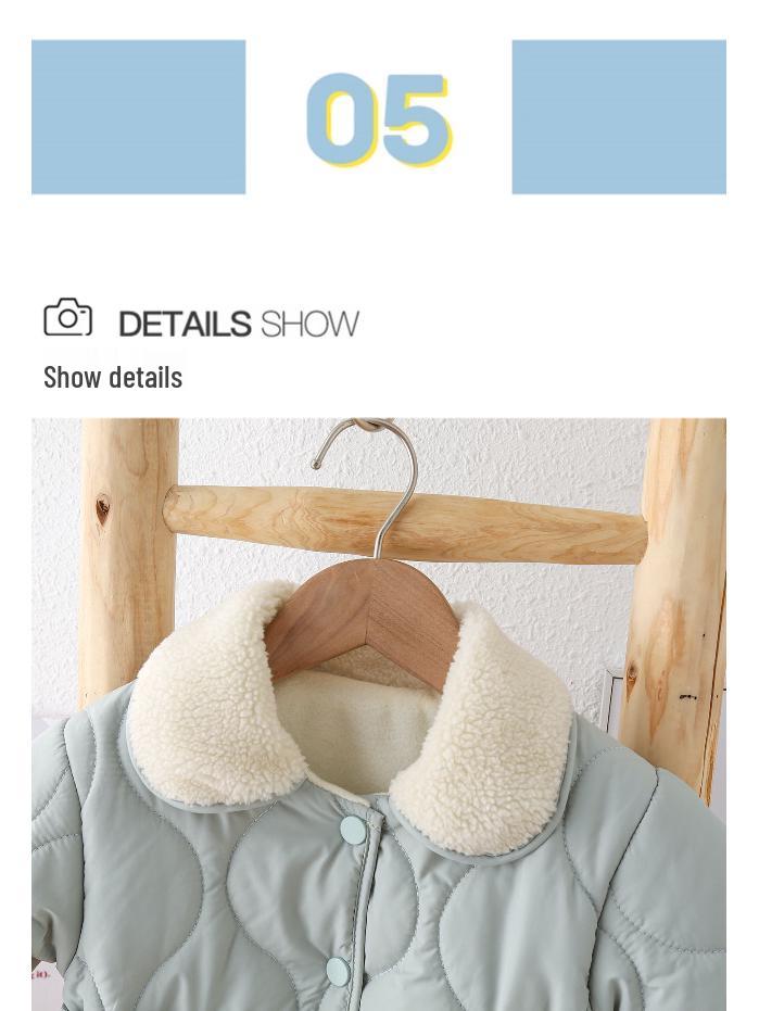 Детский хлопковый костюм на флисовой подкладке 2023: Зимняя куртка принцессы для мальчиков и девочек