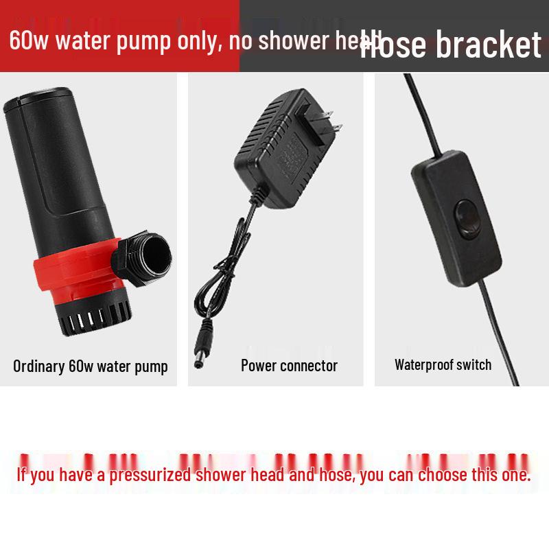 Портативная аккумуляторная электрическая душевая лейка для общежитий, аренды, улицы