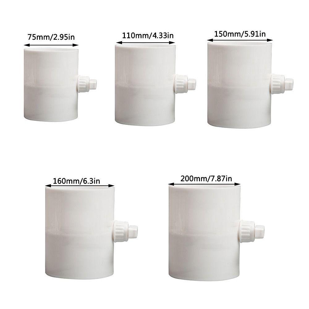 PVC Air Valve Round Pipe Air Volume Valve Portable Regulating Valve Ventilation