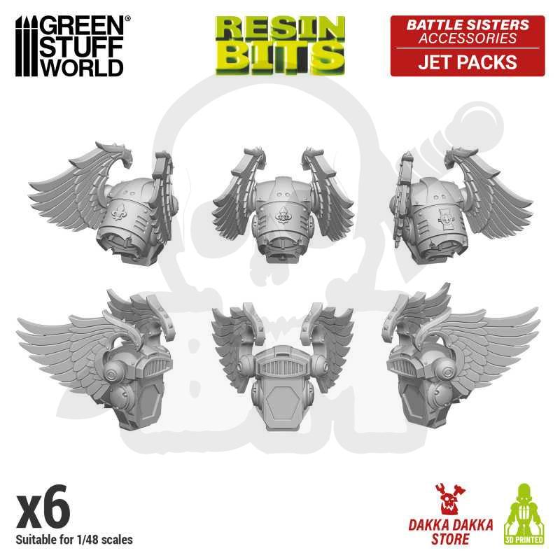 Gstu527031 3D Printed Dd Battlesisters Jet Packs