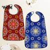 Washable Clothing Protector Adult Bib, Waterproof Easy Clean Feeding with Floral Stylish Senior Printed, Elderly Protector, for Seniors Dining Aid Bib