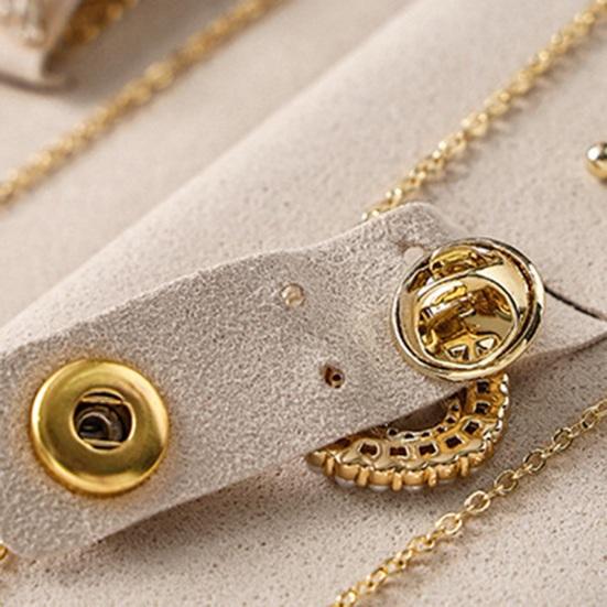 Мешочек для хранения ювелирных изделий на кнопке, из микрофибры, устойчивый к царапинам, дорожный органайзер для ювелирных изделий для ожерелий, серег-пуссетов, колец