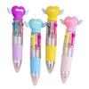 Yousheng 4 шт. Рождественские шариковые ручки с забавными топперами 4 цвета Нажимные ручки Выдвижные пишущие ручки для школьных принадлежностей Награды для студентов