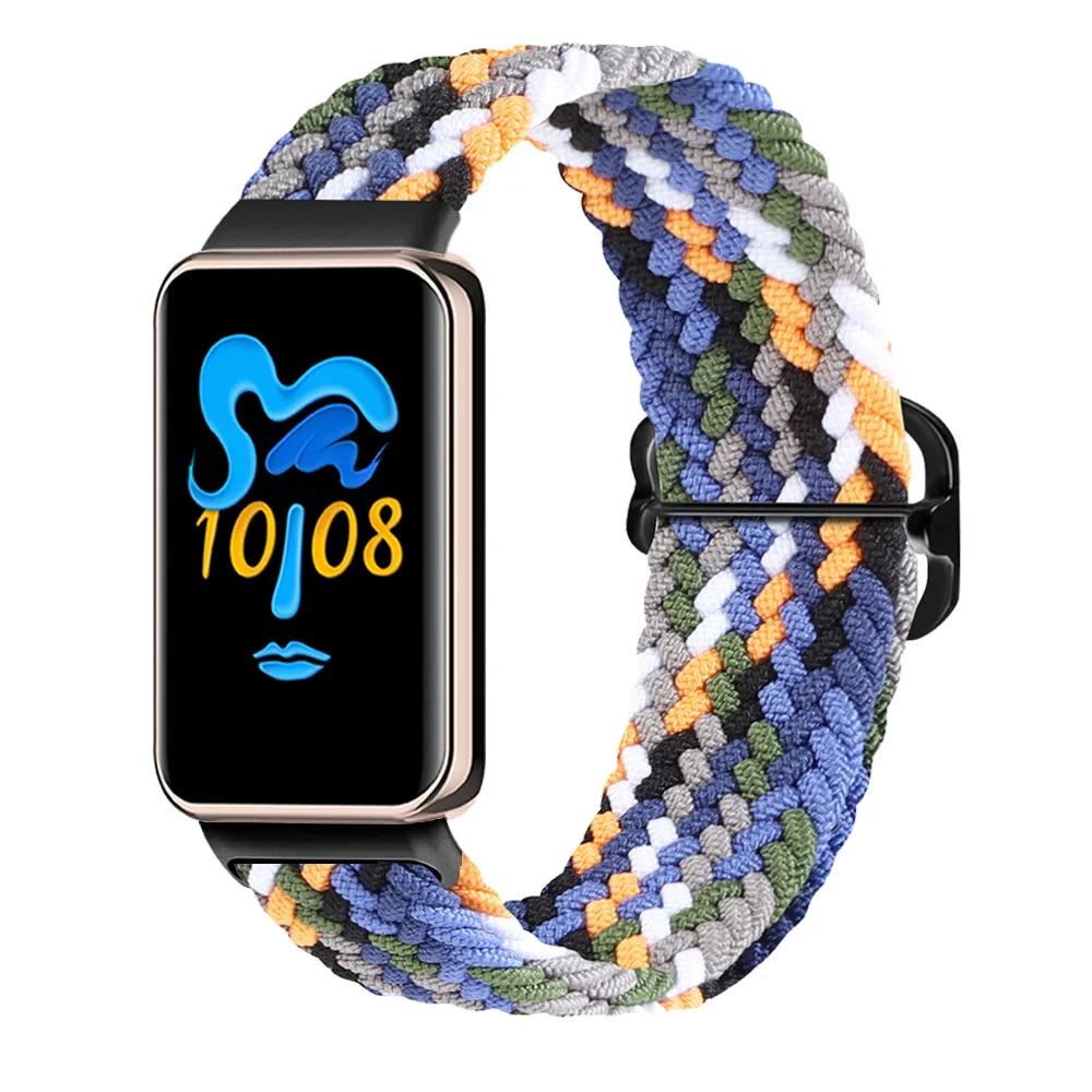 Эластичный нейлоновый ремешок Solo для браслета Honor Band 9 Женский Мужской Плетеный ремешок-петля с металлической застежкой для Honor Band 10 Correa