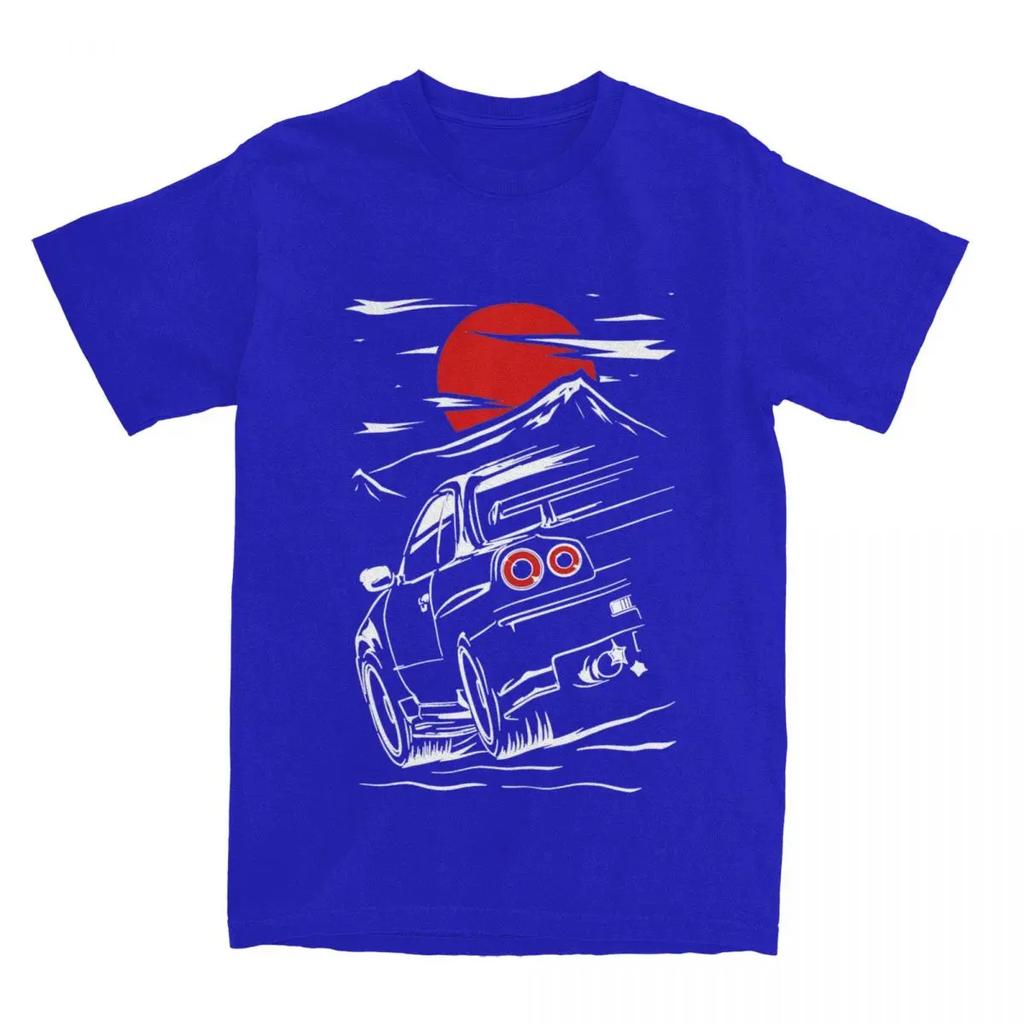 Всесезонные мужские и женские футболки Skyline GTR 34, аксессуары, футболки Jdm r33 r32, одежда, винтажные футболки