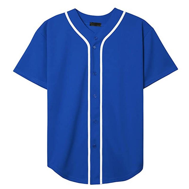 Mens Short Sleeve Baseball Jersey Casual Sports Printed Softball Shirt Loose Fit