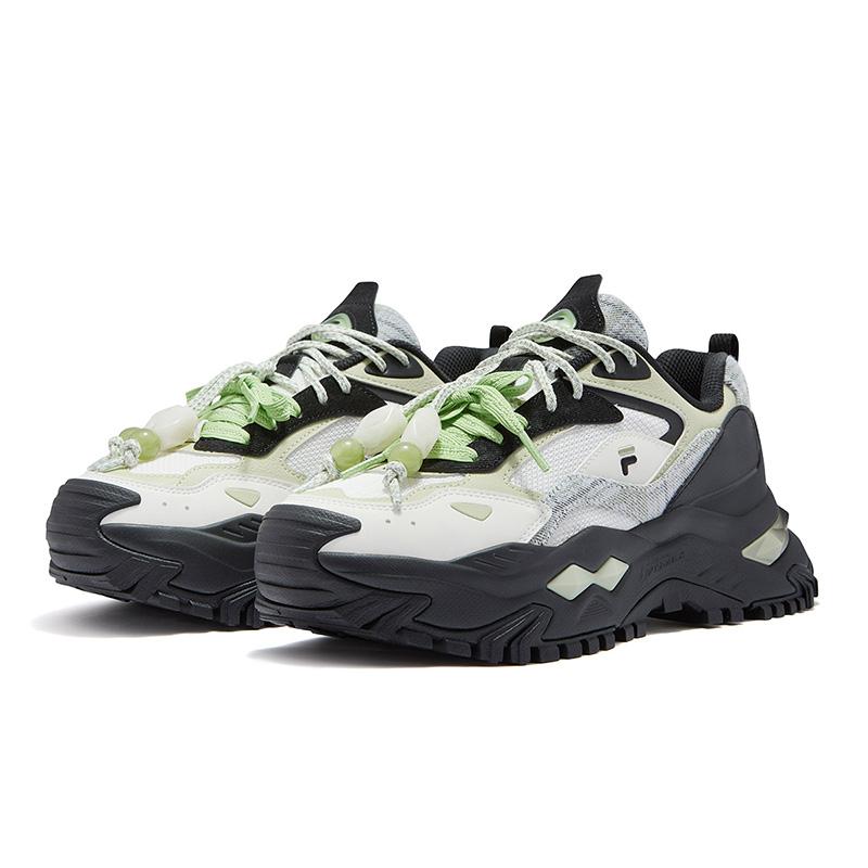 Fila Fusion Кроссовки Hard Candy Скругленный носок Двойная шнуровка Увеличивающие рост Низкие кеды Папины кроссовки Женская кроссовка T12W611001F-BS