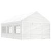 VidaXL Belvedere with White Roof 6.69x4.08x3.22 M Polyethylene, Party Tent, Marquee, Awning Shelter, Pavilion, Tent 3155487