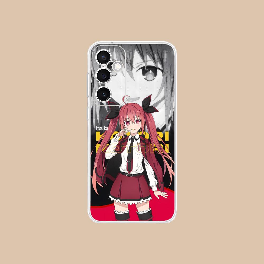 Date a Live Котори Ицука Прозрачный чехол для мобильного телефона для Samsung Galaxy S25 S24 S23 S22 S21Plus FE Ultra Цветной чехол