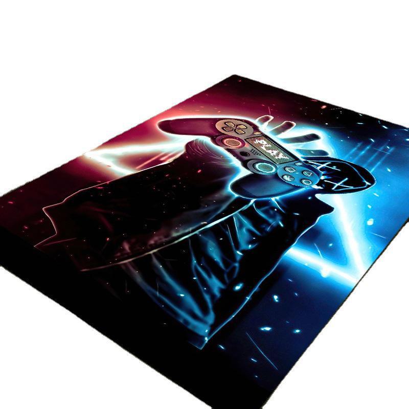 3D Game Console Carpet: Video Game Controller & E-Sports Room Floor Mat - Cool Living Room Decor