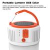 Portable Lantern USB Solar Power Mobile Light with 24pcs Lamp Beads for Outdoor Camping Accidental