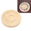 5pcs Solid Wood Bead Board Tray Round Shape Beading Design Tray  For Beaded Jewelry