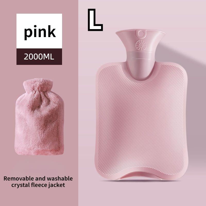 Hot Water Bags Filled with Water Warm Tummy Warmer Hand Warming Bags Female Students Compress Tummy Silicone Cute Plush Hot Compress