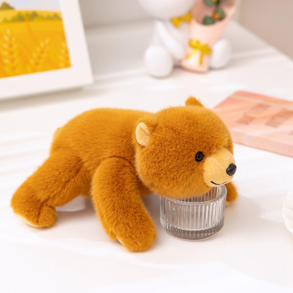 Sloth Husky Plush Lying Animal Table Ornament Stuffed Animal Doll Raccoon Bear Plush Home Decor