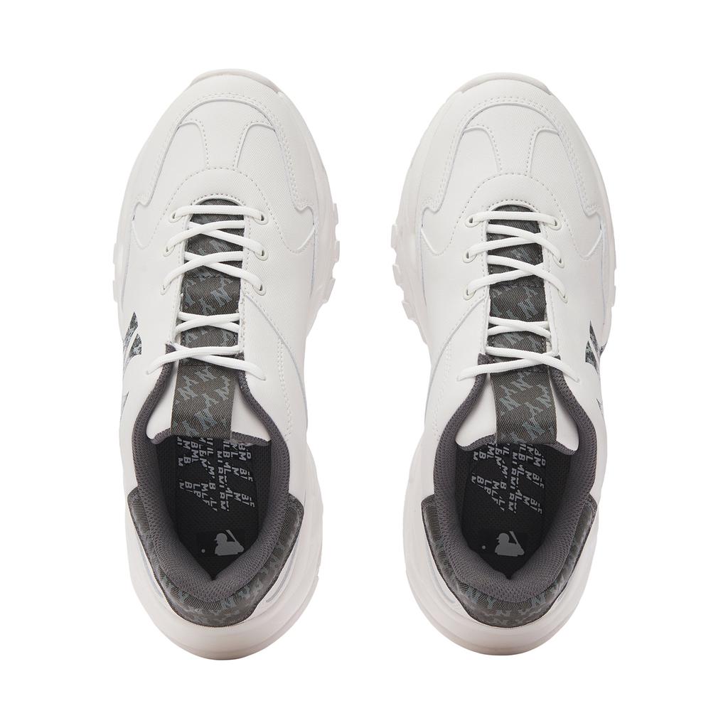 New MLB Big Ball Chunky Sneakers Unisex Low Top White 3ASHBDM4N-50BKS
