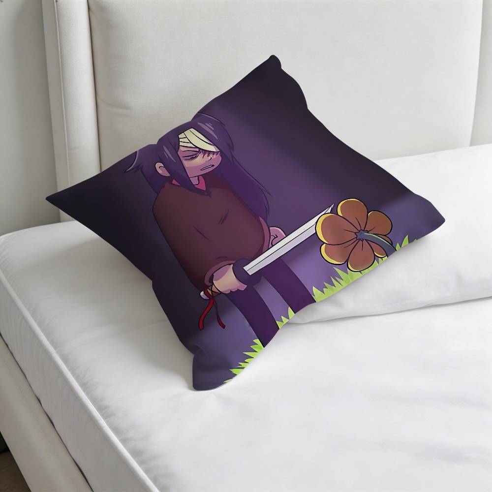 LISA The PPainful Buddy Decorative Square Pillow Cover Soft Comfortable Pillow Case Sofa Bed Home Decoration