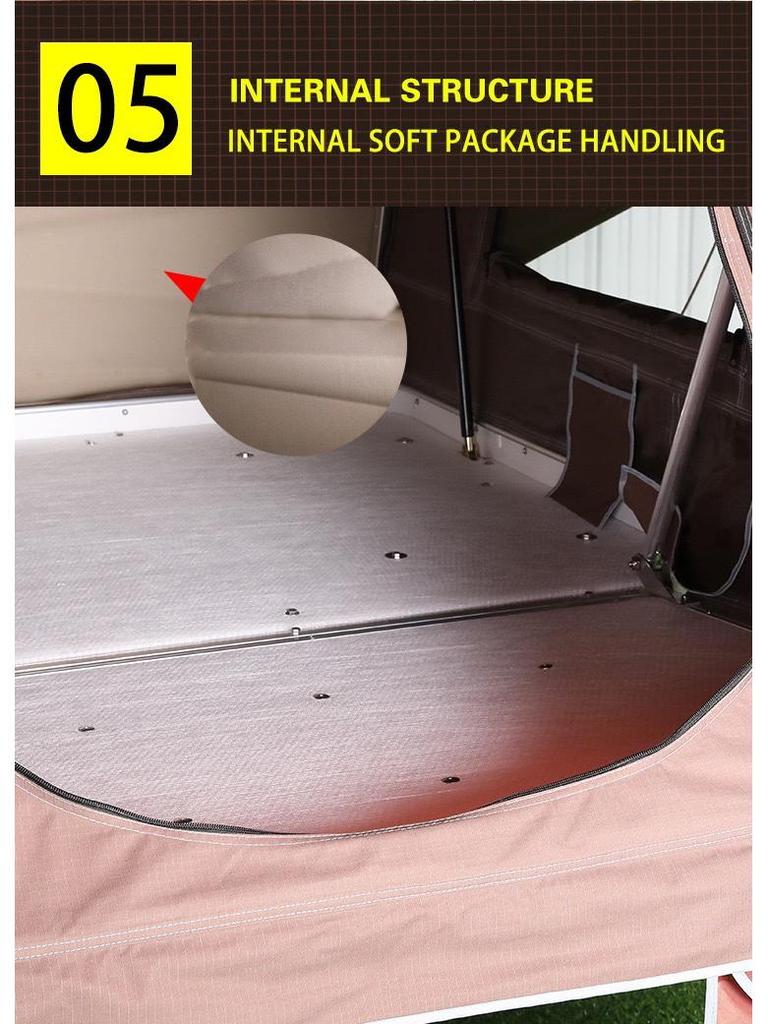 Fully Automatic SUV Roof Tent: ABS Aluminum Hardtop, Quick-Open Design for Camping