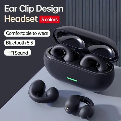 Беспроводные Bluetooth наушники, спортивные наушники на открытом воздухе с зарядным устройством, сенсорное управление, наушники