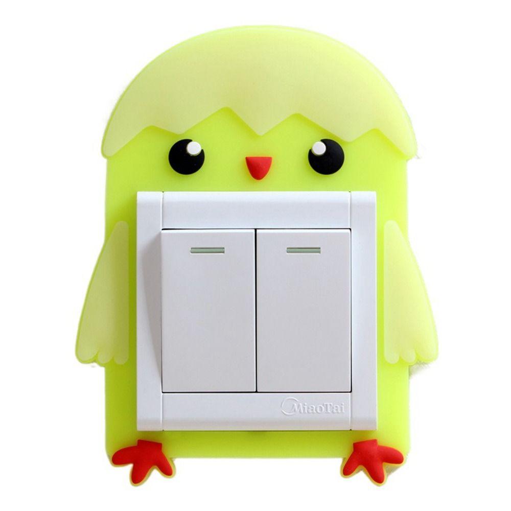 Пылезащитный светящийся чехол для переключателя, силиконовая наклейка для переключателя в виде животного, аксессуары для переключателей