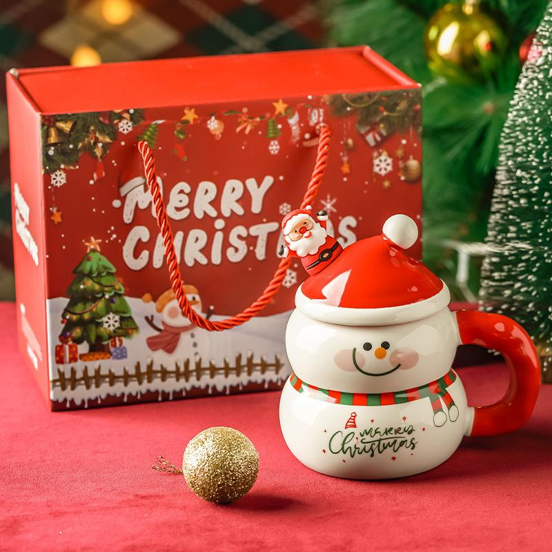 Кружка в подарок на Рождество, Высококлассное ощущение, Рождественская кружка, Керамика, Подарок для подруг и небольшие подарки для сотрудников и клиентов