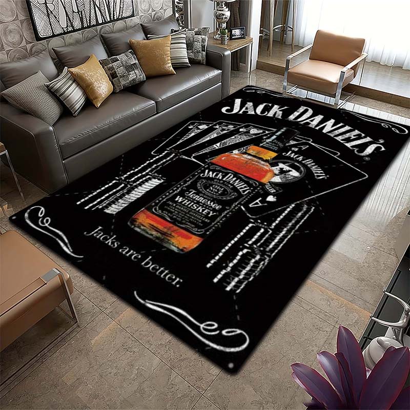2026 новый ковер разных размеров J-Jack D-Daniels с принтом, коврик для йоги, домашний декор, гостиная, спальня, противоскользящий коврик, коврик в подарок