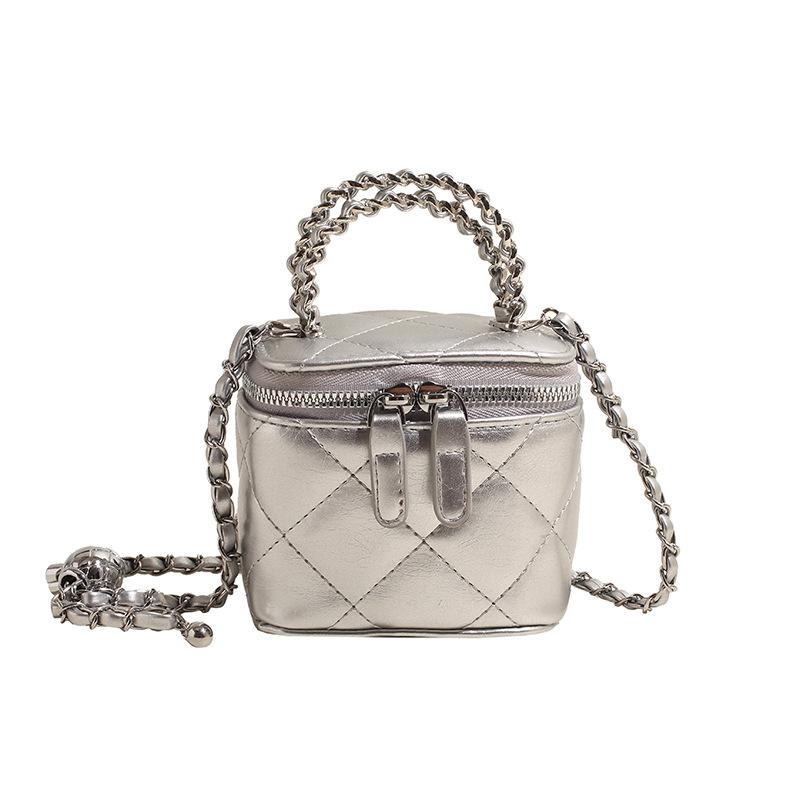 Мини-сумка через плечо Xiaoxiangfeng Premium Sense Delicate Small Crossbody Bag Handheld Bag с ромбовидной цепочкой