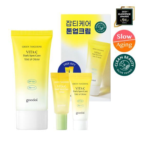 Goodal Green Tangerine Vita C Blemish Tone Up Cream 50 мл Специальный (+Тонизирующий крем 5 мл+Сыворотка 5 мл)