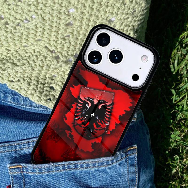 Албания Паспорт мягкий чехол для телефона для IPhone 11 12 13 14 15 16e 17 Pro Max Чехол для IPhone 17 Air