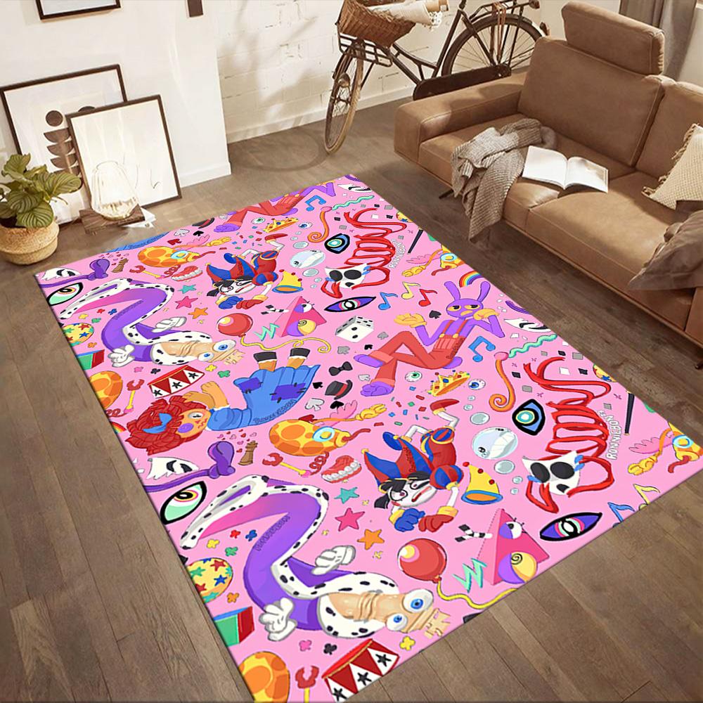 Digital Circus Carpet Design For Bedrooms Hallway Kitchen Balcony Antislip Carpet Decorate Offices Perfect Gift For Womenmen
