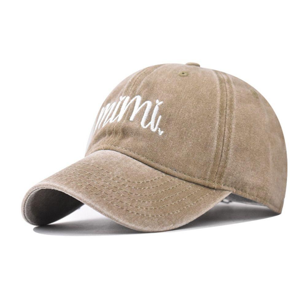 Vintage Mimi Letter Embroidery Caps Adjustable Baseball Cap Fashion Sport Visors Cap