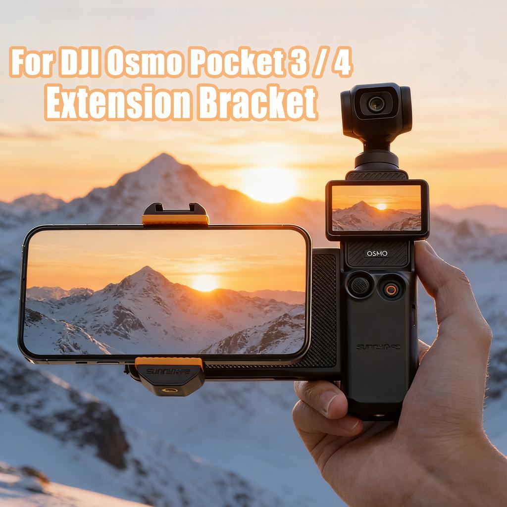Для DJI Osmo Pocket 3 Держатель-расширитель для телефона Ручной кронштейн для DJI Pocket 3/4 Адаптер ручки Аксессуары для камеры