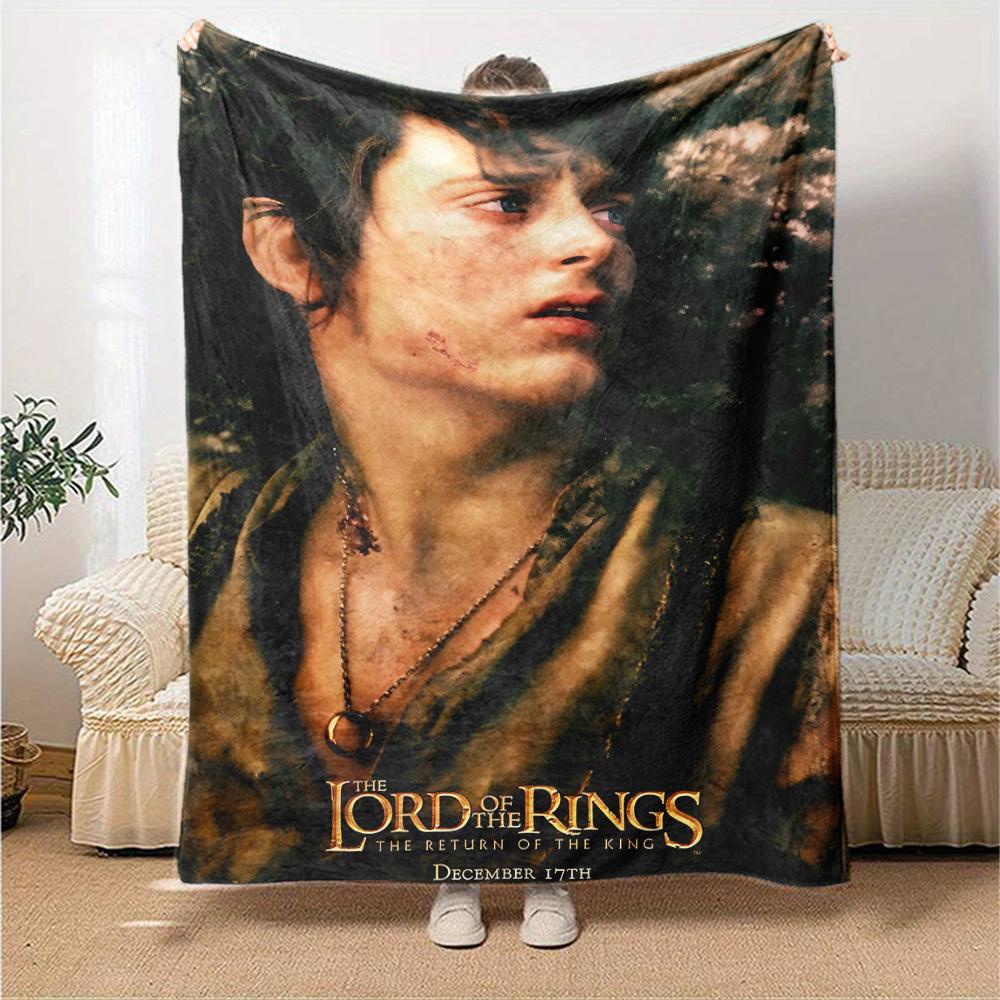 1pc Lord of the Rings Return of the King Flannel Blanket Soft Warm Throw for Home, Office, Travel, All-Season Cozy Bedding GiftL1142