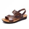 Men's Sandals 2025 Summer New Non-slip Genuine Leather Sandals Soft Slippers Zapatos Flat For Mens Casual Shoes Sandalias Hombre