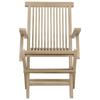VidaXL Chaises de jardin pliantes 2pcs gris 56x61x89cm bois de teck 362764