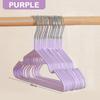 5/10/20 PCS Kids Clothes Hanger Racks Metal + PVC Plastic Candy Color Hangers Non-slip Coats Hanger Baby Clothing Organizer