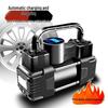 Портативный 12В Электрический Двухцилиндровый Насос для Накачивания Шин