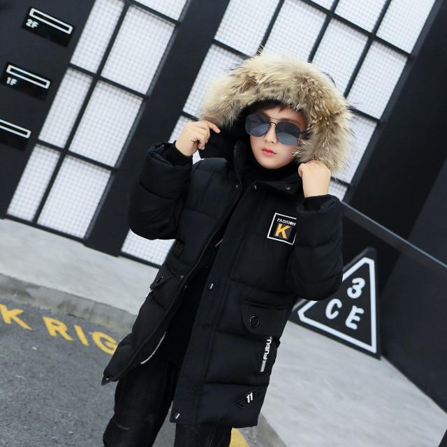 Зимняя куртка для мальчиков, детская одежда, зимняя одежда, куртка из плотного хлопка, утеплителя