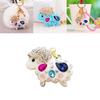 Очаровательный металлический брелок Креативный дизайн маленькой овечки со сверкающими стразами для женщин