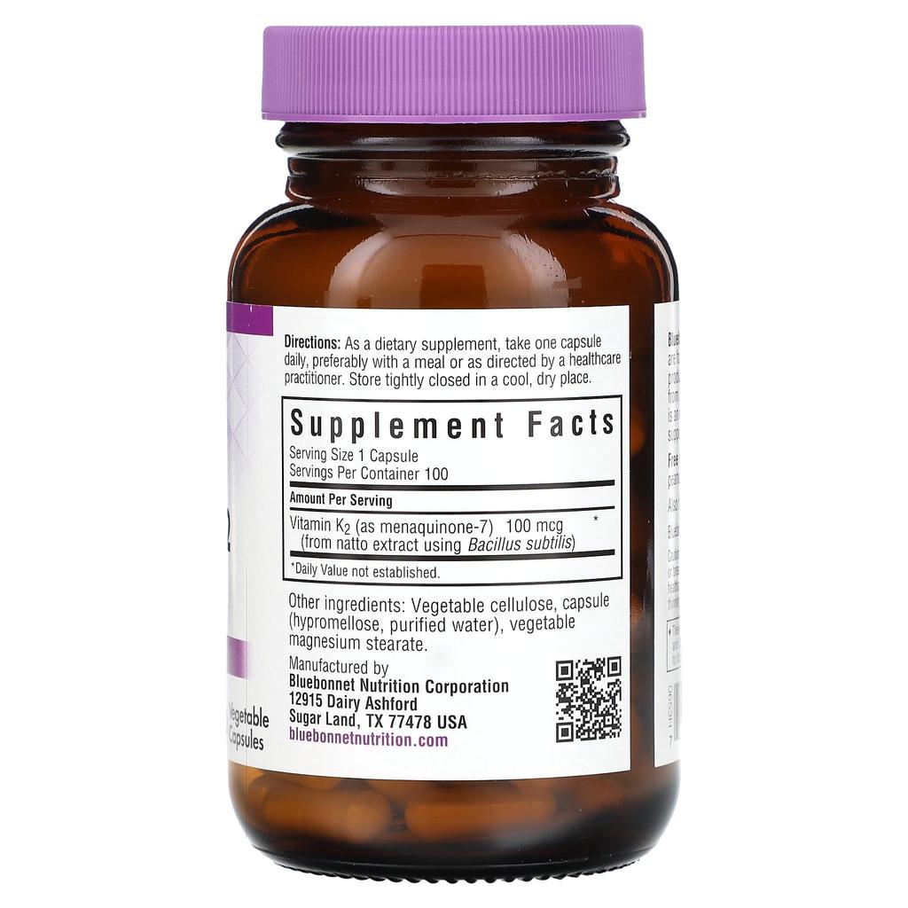 Vitamin K2, 100 Mcg, 100 Veggie Caps