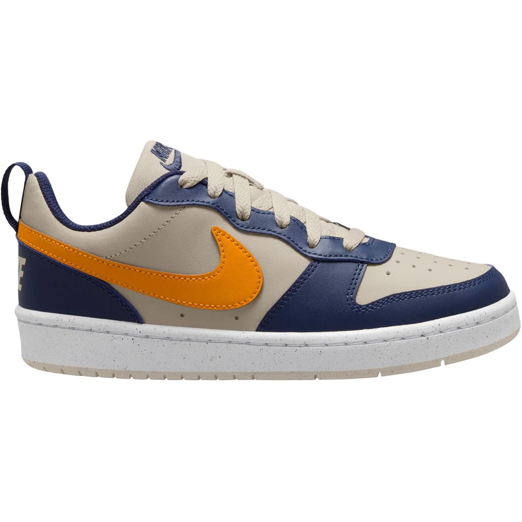 Nike Court Borough Low Recraft GS Midnight Navy Orange Peel Kids Sneakers Blue Light-Orewood-Brown White DV5456-126