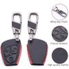 Кожаный брелок с дистанционным управлением от автомобиля, чехол-держатель в виде ракушки для Mercedes Benz CBER Class GL CLS CLK SLK W203 W211 W204, цепочка с 3 кнопками