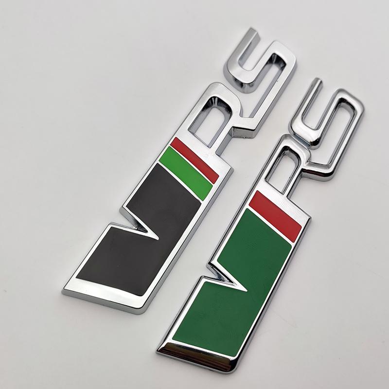 3d RS Logo VRS Emblem Nameplate Car Front Grille Trunk Badge RS VRS Accessories