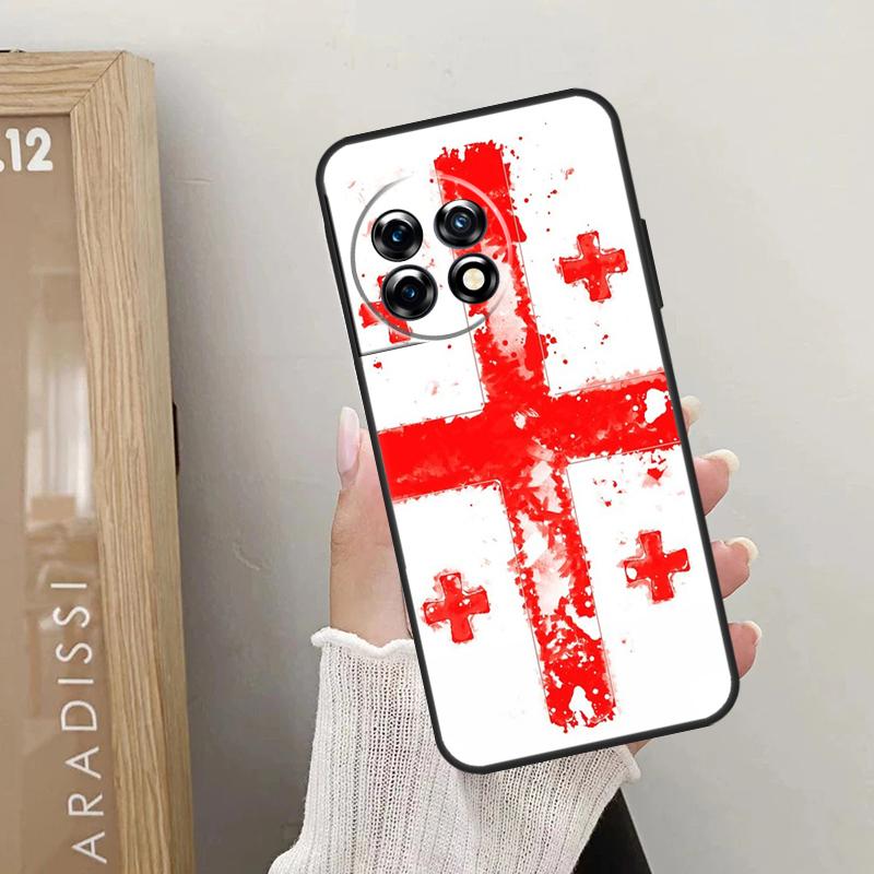 Чехол Georgia Grunge Flag для OnePlus Nord CE 4 3 2 Lite 2T N10 N20 N30 OnePlus 12 11 9 10 Pro 8T 10T 12R Cover