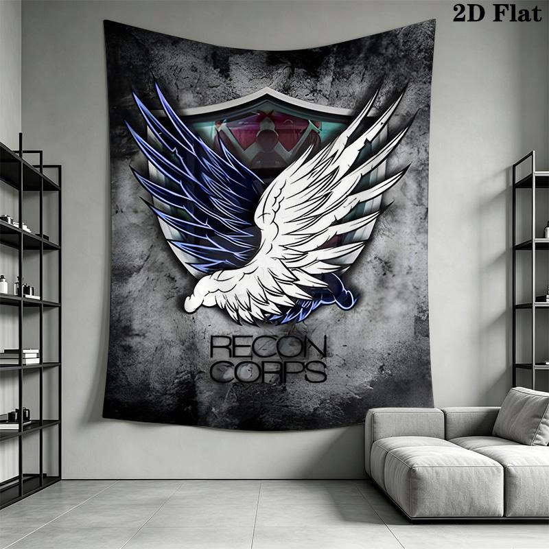 Attack Titan Levi Wall Tapestry Tapestry Background Cloth Wallmounted Work Of Art Christmas Gift Home Decor