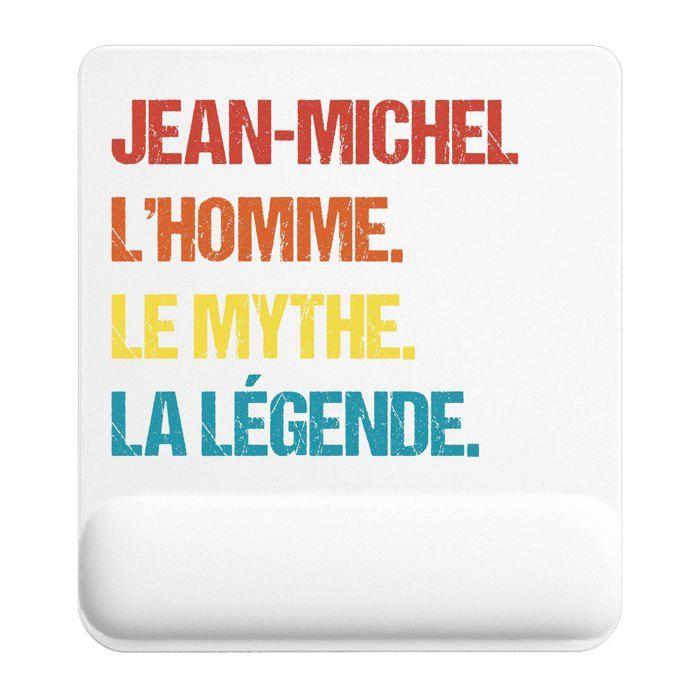 Tapis de souris - PLANETEE - Jean-Michel Mythe Légende Vintage - Multicolore - 22x18 cm - 3 mm anti‑dérapant