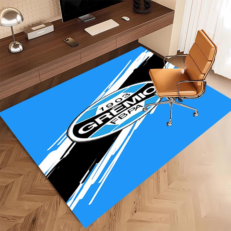 1pc Grêmio logo Print Area Rug - Soft, Washable Non-Slip Indoor Mat, Living Room, Home Office Decorative Rug,Office Decorative