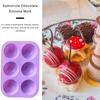 Круглая форма для шоколада, 6-гнездная полусфера, силиконовые формы, полусфера, формы для выпечки, бесплатная и антипригарная цилиндрическая форма для печенья