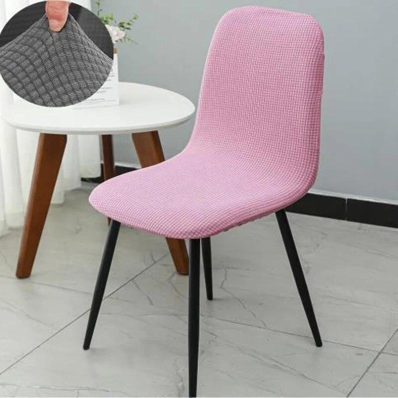 High Quality Multi-color Thickened Elastic Chair Cover Universal Curved Dining Chair Cover All Inclusive Backrest Integrated Set