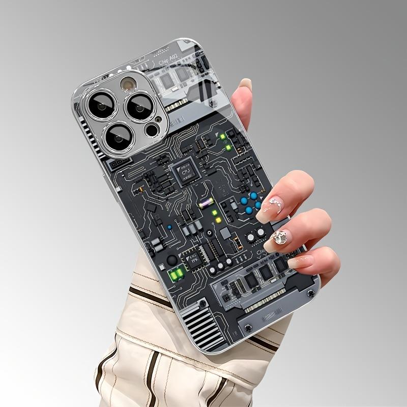 Креативный дизайн печатной платы, закаленное стекло, гальванизированный чехол для телефона Samsung Galaxy S23 S24 S25 Ultra Plus FE