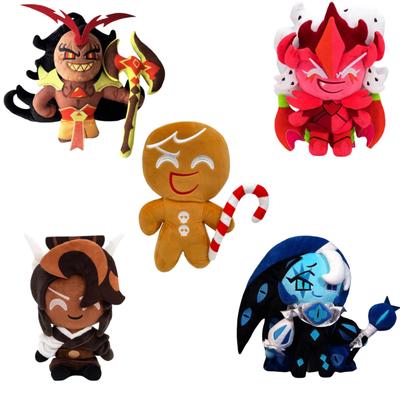 25см Плюшевая игрушка Cookie Run Kingdom Игровые персонажи Аниме Мультфильм Мягкая кукла Теневое Молочное Печенье Плюшевая Мерч Мягкая Игровая Игрушка Подарок